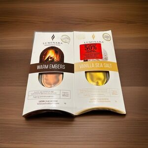 Luminara Fragrance Pod Refill Lot Of 2 Vanilla Sea Salt Warm Embers New Sealed